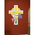 thumbnail image 2 of Wallhogs Easter Cross Cutout Wall Decal, 2 of 2