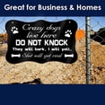 thumbnail image 4 of Funny Dog Sign for Home Decor Do Not Knock Sign Crazy Dogs Signs 8 x 6 Inch No Soliciting Dog Will Bark Sign for House, 4 of 6