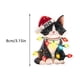 thumbnail image 2 of Adornos navideños colgantes de acrílico 2D con flores artificiales: decoración festiva para las fiestas, decoraciones otoñales para el hogar, plantas artificiales, decoraciones otoñales, regalos de cu, 2 of 2