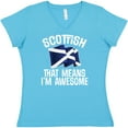 thumbnail image 3 of Inktastic Scottish Pride Scotland Flag Women's V-Neck T-Shirt, 3 of 5