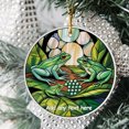 thumbnail image 2 of Glass Frogs Family of 3 Ornament – Custom Text Ornament to Celebrate First Christmas, Perfect for Parents, Kids or Couples, Christmas 2025, Gift for Families and Member, 2 of 4