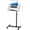 Grey, variant on Overbed Table Adjustable Medical Bedside Table Hospital Food Tray Rolling Laptop Desk with Tilting Top