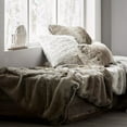 thumbnail image 2 of Bouclair Grey Wolf Faux Fur Throw 60 X 50 in (152.4 X 127 cm), 2 of 8
