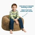 thumbnail image 5 of Chill Sack Bean Bag Chair, Memory Foam Lounger with Microsuede Cover, Kids, 2 ft, Earth, 5 of 8