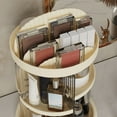 thumbnail image 5 of ChicYu Cosmetic Storage Rack Desktop Bathroom Organizer Rack 360-Degree Rotating Perfume Storage Tray for Storing Cosmetics, 5 of 5