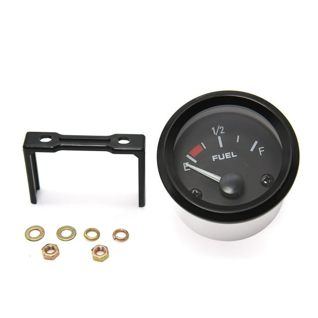 Universal 52mm Fuel Level Gauge Gasoline Car Meter With Fuel Float Sensor White LED Light ,High Sensitivity & Precision