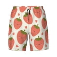 thumbnail image 4 of Lsque Mens Swim Trunks Hand Drawn Strawberry Pattern - Bathing Suit Compression Liner - Beach Swim Shorts Swimwear - (S-3XL) - Stretch Quick Dry -3X-Large, 4 of 9