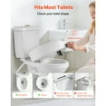 thumbnail image 3 of KFFKFF Raised Toilet Seat, 350 lbs Capacity, 5-Inch Lift Height, Commode Elevated Toilet Seat Riser with Enlarged Opening for Seniors, Elderly, Handicap, Disabled, Adults, 3 of 9
