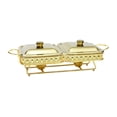 thumbnail image 4 of Lipstore Chafer Food Warmer Stainless Steel Tableware Portable 1.8 LTR Buffet Furnace Pot Gold, 4 of 8
