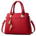 thumbnail image 3 of 2022 Nuevo bolso de moda para mujer, bolso vintage, bolso de mano informal, bolso de mensajero para mujer, bolso de hombro con asa superior, billetera de cuero negro y azul, 3 of 5