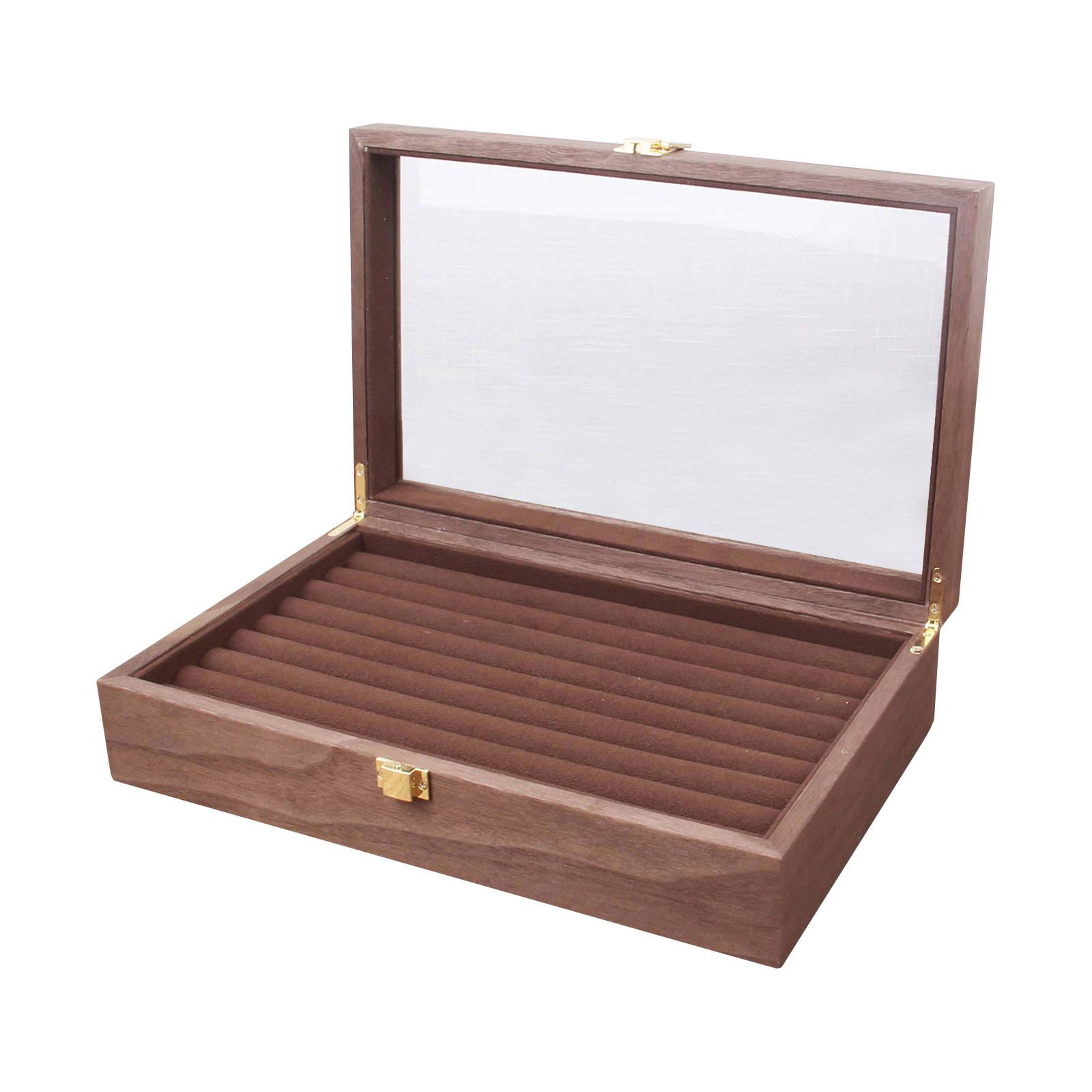 Cigar Boxes Empty Wooden 7-inches, Pack of 6 Small Wooden Boxes With Hinged  Lid, Wooden Gift Box, Wood Box for Crafts, by Woodpeckers