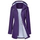 thumbnail image 1 of Gabardina impermeable LOMON con capucha larga para mujer, 1 of 6