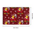 thumbnail image 2 of Shaggy Area Rug, Vintage Santa Skiing Red Plaid Rugs for Living Room Bedroom Non Slip Door Mat Indoor Carpet Machine Washable Nursery Home Decor Floor Mats for Entryway 60x39in, 2 of 5
