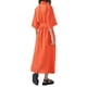 thumbnail image 2 of Txlixc, Kimono de manga corta para mujer, vestido camisero con cuello vuelto, vestido Midi con cinturón informal de trabajo de Color sólido para oficina y ocio Txlixc Moda, 2 of 9