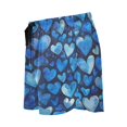 thumbnail image 4 of Women's Short Sleep Pants Sleep Shorts for Women Women's Pajama Bottoms Women's Athletic Shorts Suitable for Home Use Relaxation XL Blue Cartoon Heart, 4 of 8