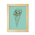 thumbnail image 1 of Crispy Chocolate Sketch Ice Desktop Adorn Photo Frame Display Art Painting Wooden, 1 of 3