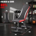 thumbnail image 6 of 900LBS Weight Bench for Home Gym，Foldable Workout Bench Press for Full Body Strength Training, Adjustable Backrests Incline/Flat/Decline Sit up Bench, 6 of 7
