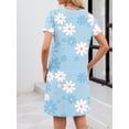 thumbnail image 2 of Avidlove Cotton Nightgowns for Women Short Sleeve Sleep Shirts Soft Nightdress Sleepwear, 2 of 6