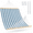 Blue White Stripes, variant on Double 2 Person Blue Stripes Hammock with Spreader Bar, Outdoor Patio Poolside Beach Use