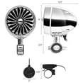 thumbnail image 3 of Altavoces Bluetooth GoHawk Negro con Anillo LED y Sistema Estéreo Impermeable para Motocicleta, 3 of 9