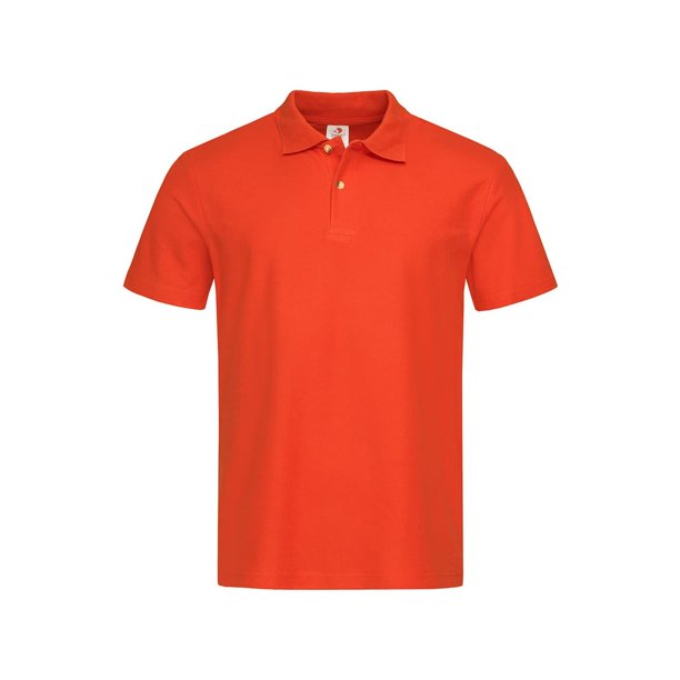 Stedman - Polo de algodón para hombre (Naranja Brillante)