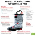 thumbnail image 3 of Oaki Kids Waterproof Rain Boots with Easy-On Handles, 3 of 3