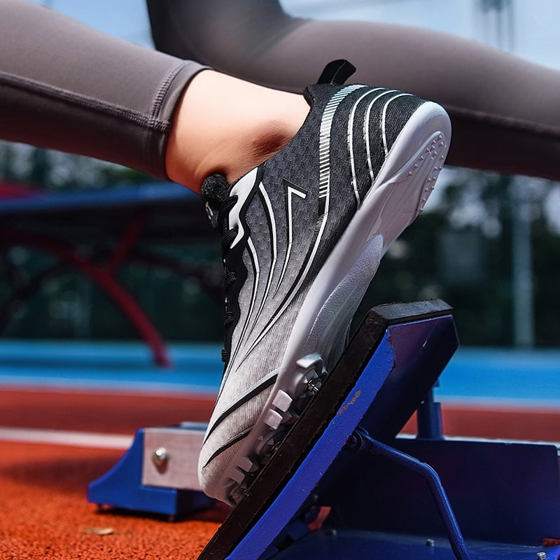 Men Women Kids Track and Field Shoes Professional 8 Spikes Running Racing Sneakers Breathable Lightweight Sprinting Shoes