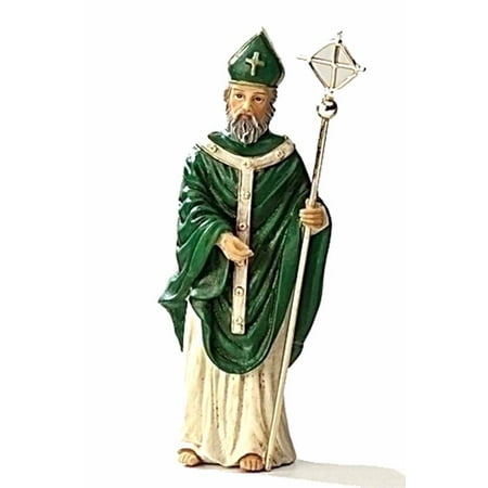 Roman Green Saint Patrick Patrons and Protectors Religious Figurine