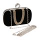 thumbnail image 4 of Bolso de Cadena de Hombro de Mujer Elegante para Mujer, Bolso de Noche para Graduación, Bolso de Mano con Diamantes, Regalo - Negro Sunnimix Bolso de noche de mujer, 4 of 7