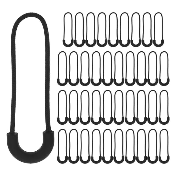 Soimiss 40Pcs Black Zipper Repair Kit Plastic Replacement for Backpacks and Duffel Bags