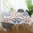 thumbnail image 3 of Yayeee Tablecloths 60" x 120" Rectangle Wrinkle Resistant Party Table Cover, Colorful Abstract Pattern, 3 of 8