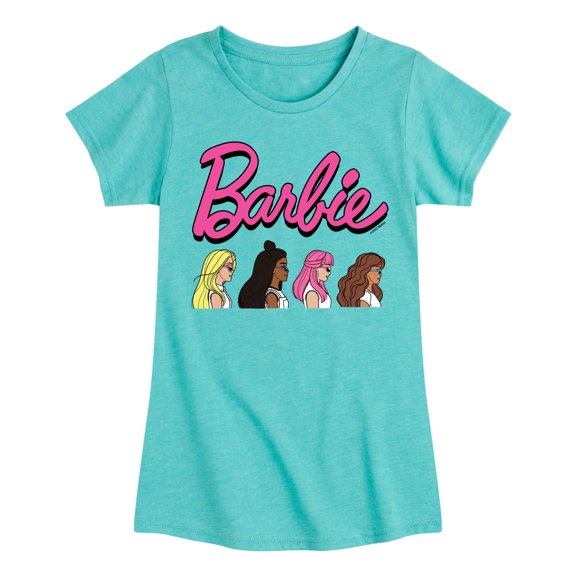 Barbie - Side Profiles with Friends - Toddler And Youth Girls Raglan Graphic T-Shirt