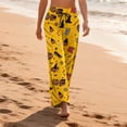 thumbnail image 4 of Halloween Pajamas Pants Women Funny Print Pajama Pants Comfy Stretch Drawstring Pajamas Puls Size Dance Bottoms, 4 of 7