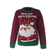 thumbnail image 1 of GPOECD Chandail de Noël Assorti pour Famille, Col Rond, Tenue Confortable pour Parents et Enfants, Rouge, 9-10 Ans, 1 of 9