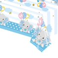 thumbnail image 1 of BR Mantel Feliz Cumpleaños - Elefantito Azul - 137 x 274 cm - Rectangular - Grande, 1 of 5
