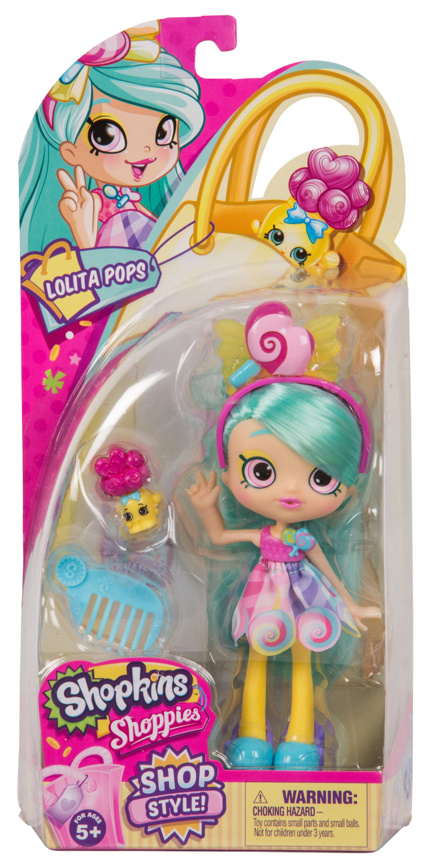 Shopkins Shoppies Doll, Lolita Pops with Her Shopkins BFF Libby Lolly Jar