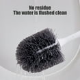 Toilet Brush , Silicone Toilet Bowl Cleaner Brush Bristles, Bathroom
