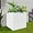 White, variant on Large Black Square Planter, Cube Metal Planters Pot with Drainage Seams for Indoor and Outdoor, Heavy Duty Steel Flower Pots for Patio, Deck, Yard, Garden