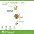 thumbnail image 7 of Symmons S6792BBZ15TRM Identity Hydromersion Tub And Shower Trim Package - Bronze, 7 of 7