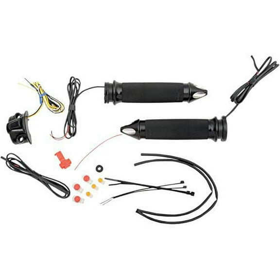Avon CC-86-AN-SPK-HT Custom Contour Grips Spike Heated Cable Throttle Black