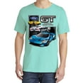 thumbnail image 2 of Wild Bobby, Ford GT American Horse Power Mustang, Cars and Trucks, Garment-Dyed Washed Look Short Sleeve Tees, Mint, Small, 2 of 3