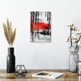 thumbnail image 2 of Elephant Stock Abstract Paint Drip Wall Art - Vertical Canvas Wall Art - Living Room Wall Decor - Abstract Canvas - Red And Beige Decor - 8" x 12", 2 of 8