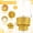 Gold, variant on Blue 2 Tier Iridescent Fringe Tinsel Chandelier Banner Party Decoration Kit
