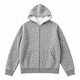 thumbnail image 3 of IWRICH Leopard Hoodie for Men Women Oversized Y17k Print Fleece Full Zip Hooded Jackets Trendy Fall Hooded Sweatshirts with Pockets Grey XXXL, 3 of 6