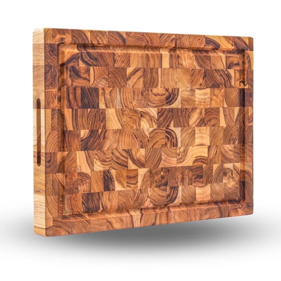Beefurni End Grain Carving Board with Juice (Rectangle) | 24" x 17" x 1.5"