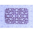 thumbnail image 1 of Ahgly Company Machine Washable Indoor Rectangle Abstract Blue Modern Area Rugs, 7' x 9', 1 of 4