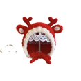 thumbnail image 3 of oqasdz Baby Hat Fall and Winter Cute Deer Horn Ear Protection Knitted Hat Boys and Girls Lace Up Plush Wool Hat Chunky Comfortable Winter Hat, 3 of 4