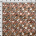 thumbnail image 4 of oneOone Rayon Brown Fabric Kids Animal Sewing Fabric By The Yard Printed Diy Clothing Sewing Supplies 56 Inch Wide, 4 of 4