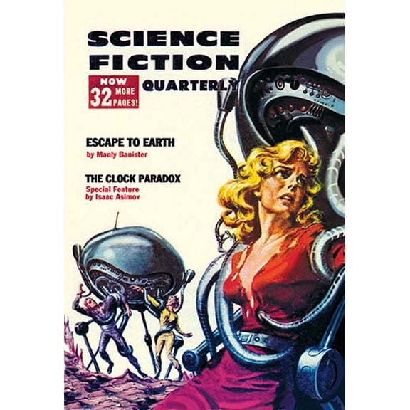 Science Fiction Quarterly: Robot Attack Fine art canvas print (20" x 30")