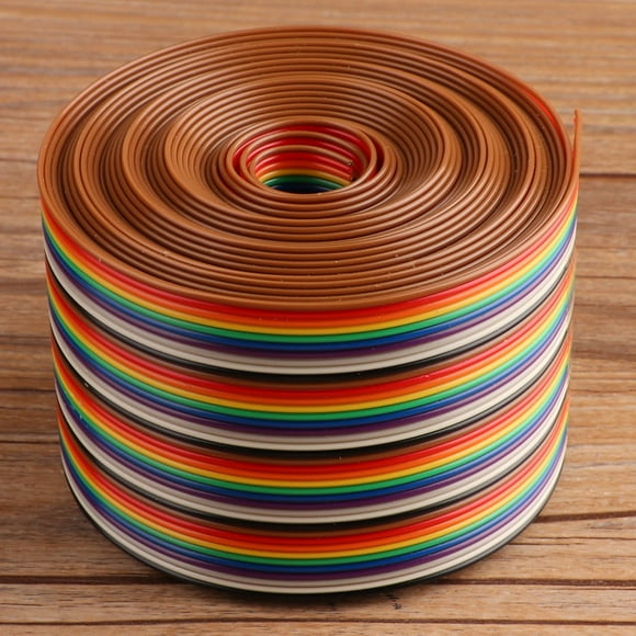P Ribbon CableColorful 1.27mm Spacing Pitch Flat Cable Flat Ribbon Cable True to Its Promise